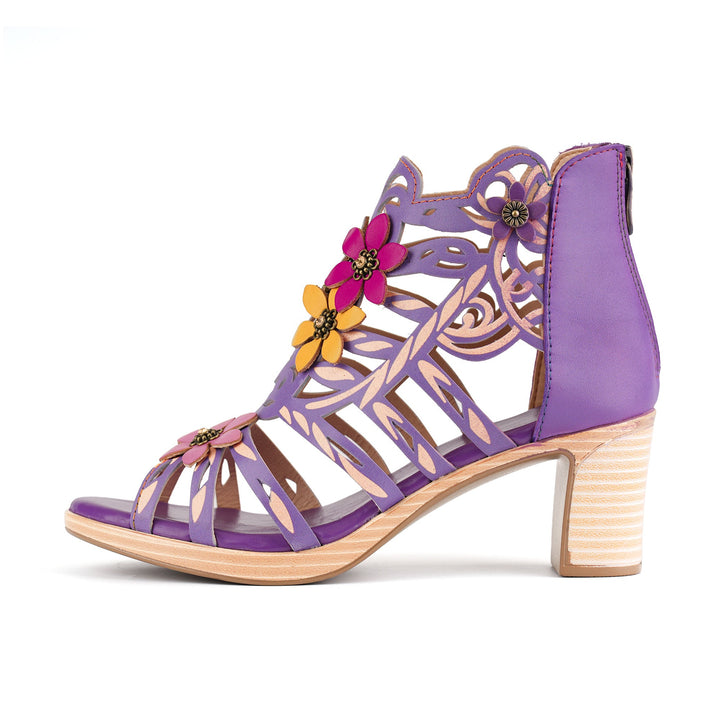 Blooming Vine Romantic Cutout Sandals (précommande)