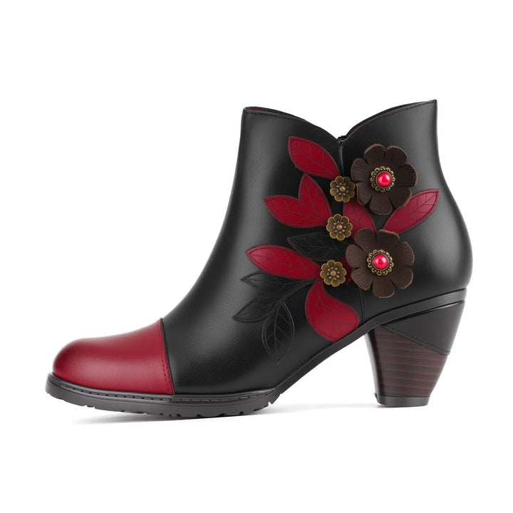 Retro Boho Floral Charm Botkle Boots