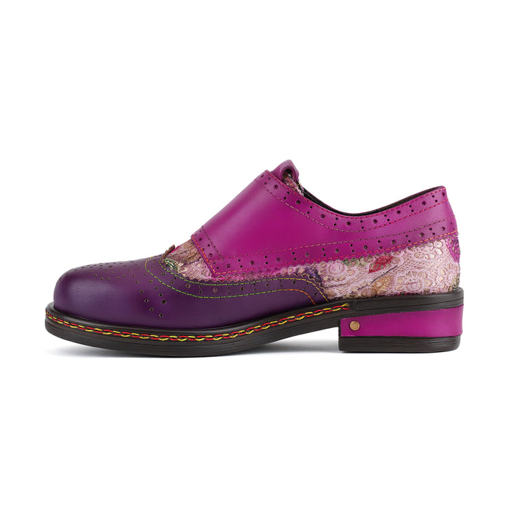 Colorblock Mary Jane Oxford Flat Shoes