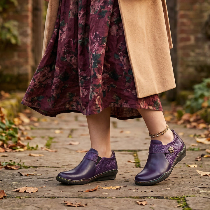 Vintage Genuine Leather Comfy Flat Shoes