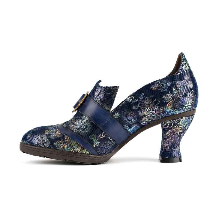 Pumps mit schillernder Eleganz und Schnalle