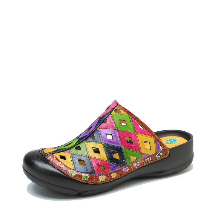 Vintage Handmade Printed Colorful Sandals