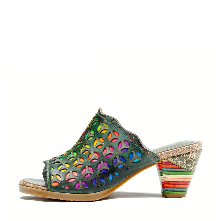 Retro Colorful Hollow and Comfortable Sandals