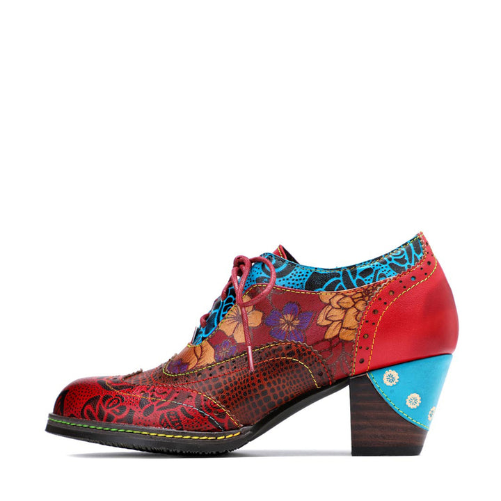 Floral Pattern Splicing Comfy Shoes