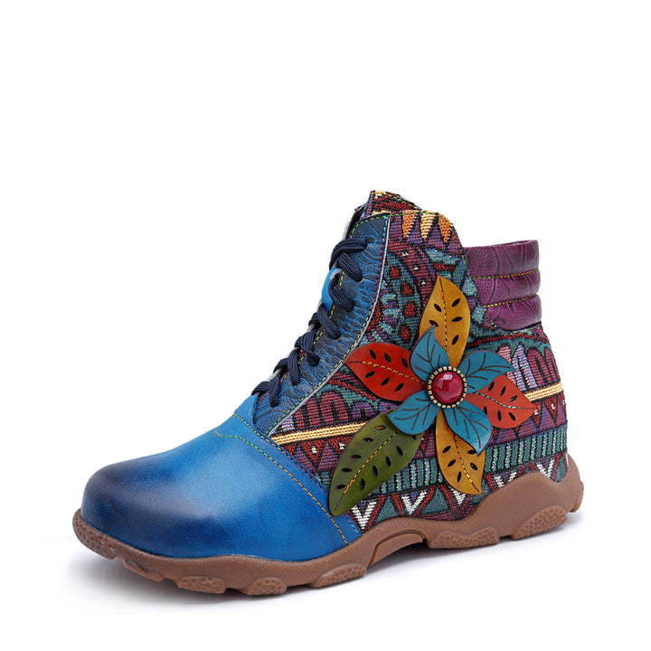Botas de caminhada confortáveis ​​de couro