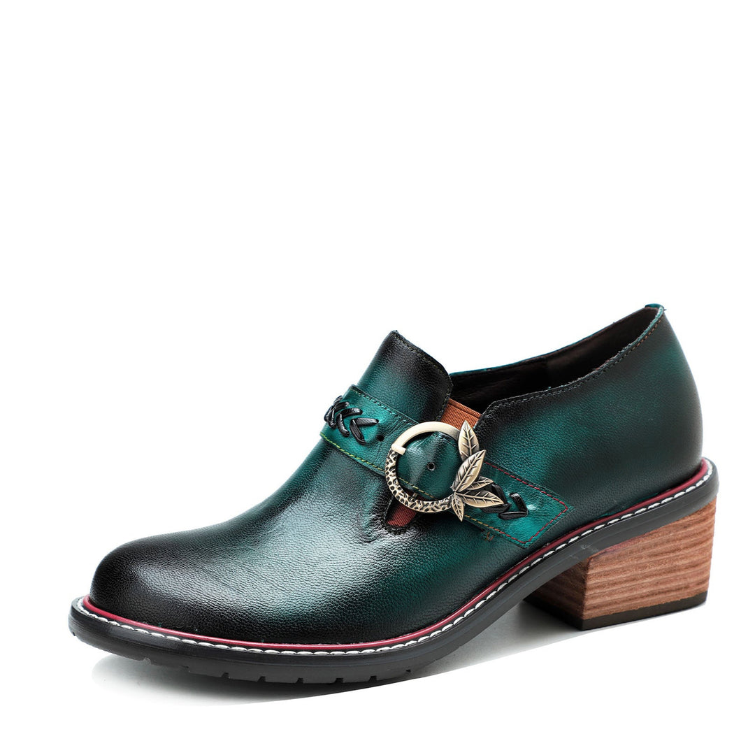Chaussures de mode en cuir à la main vintage