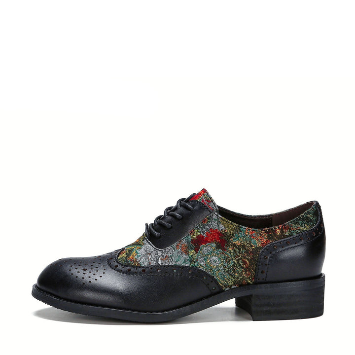 Sapatos planos elegantes de couro feitos à mão