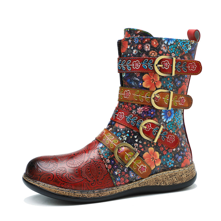 Vintage Painted Boots