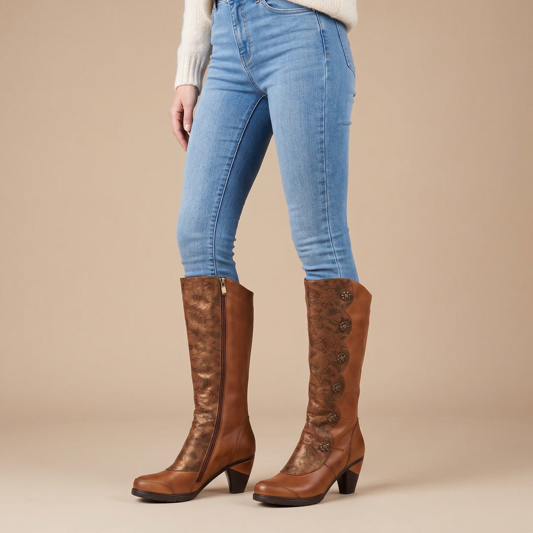 Vintage Handmade Real Leather Boots