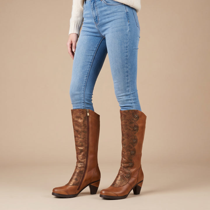 Vintage Handmade Real Leather Boots