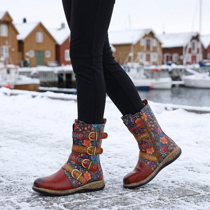 Vintage Painted Boots