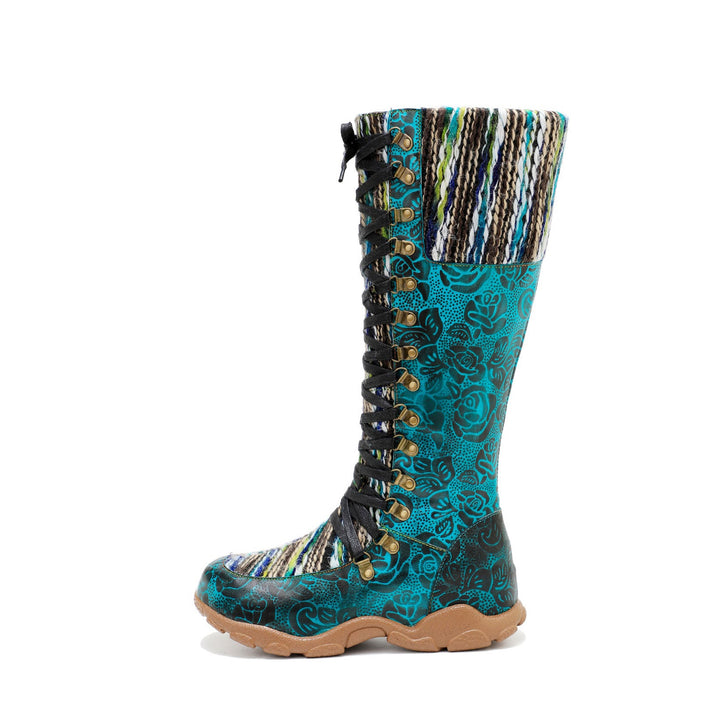 Botas informales cómodas hechas a mano de cuero a mano