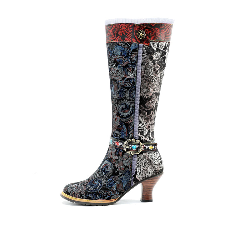 Botas cómodas de textura exquisita de cuero genuino