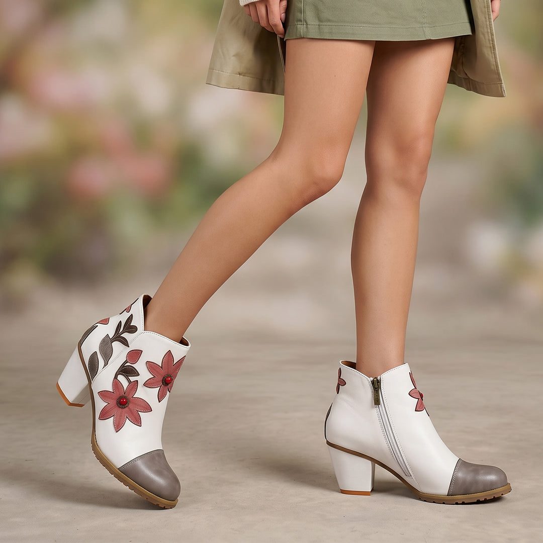 Botines de gracia floral