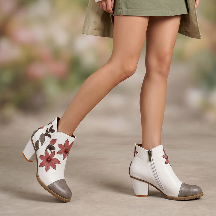 Botines de gracia floral