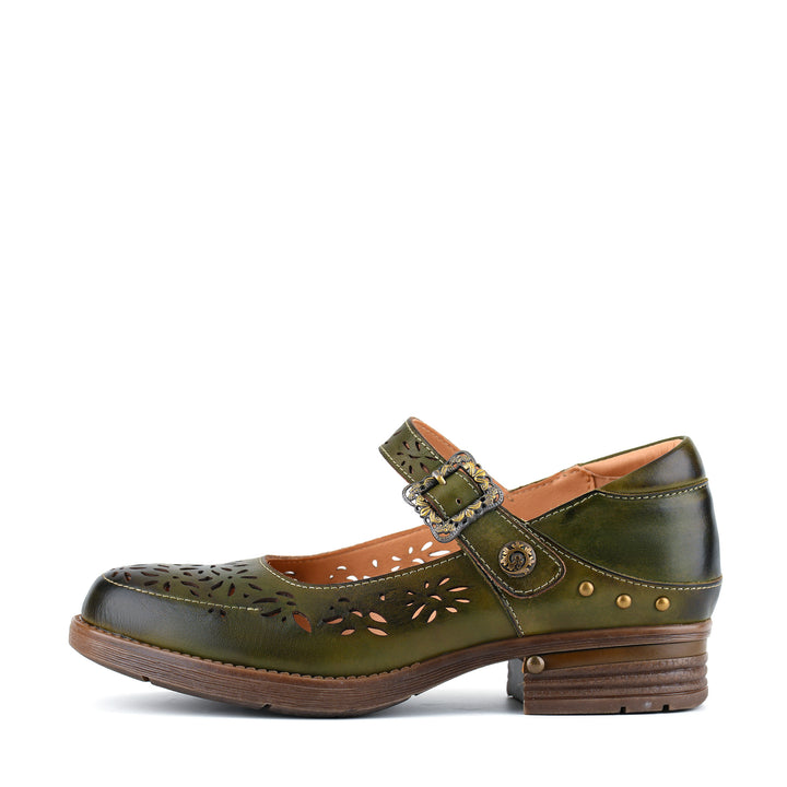 Vintage Cutout Mary Jane Shoes