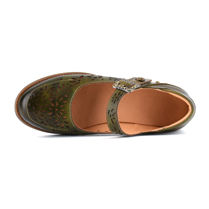Vintage Cutout Mary Jane Shoes