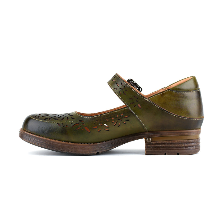 Vintage Cutout Mary Jane Shoes