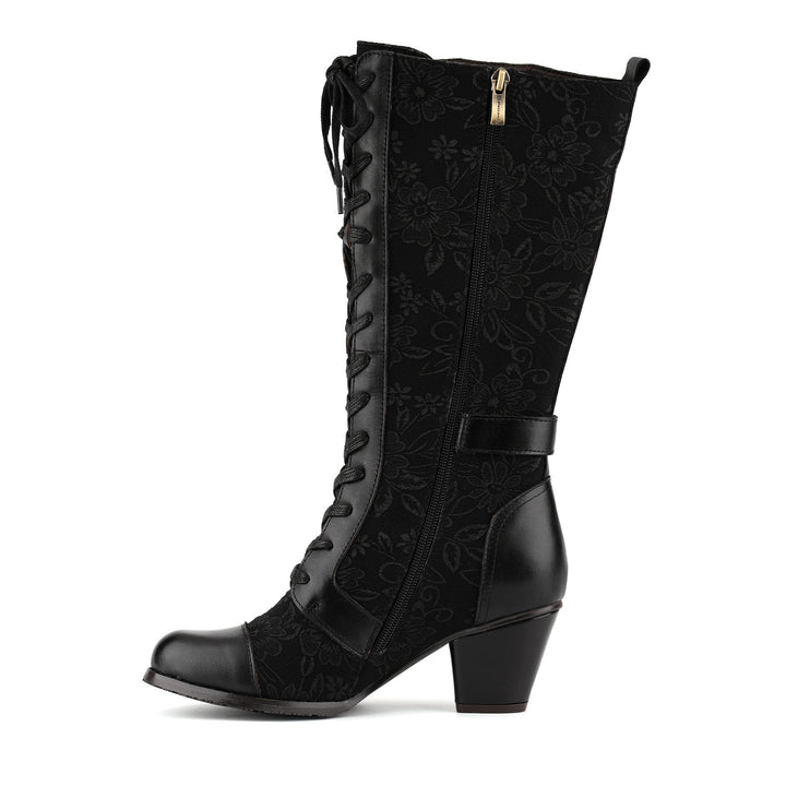 Bottes en tissu imprimé floral