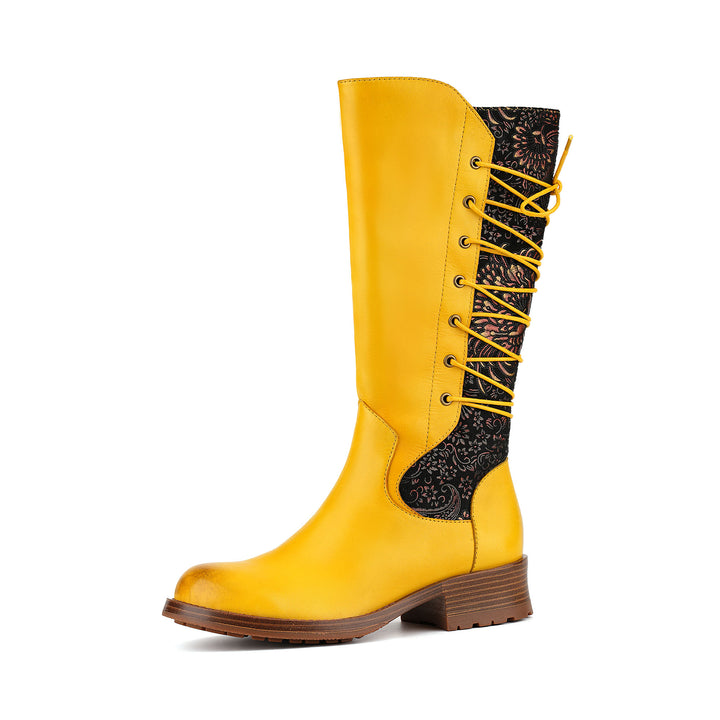 Vibrant Artistic Flat Boots