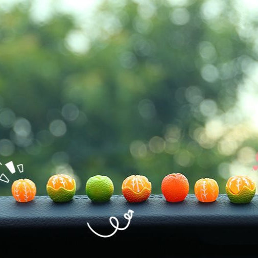 Fresh Tangerine Cute and Fun Car Interior Decoration