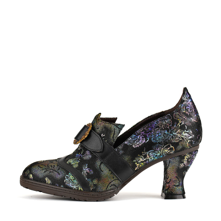 Iridescent Elegance Buckle Pumps