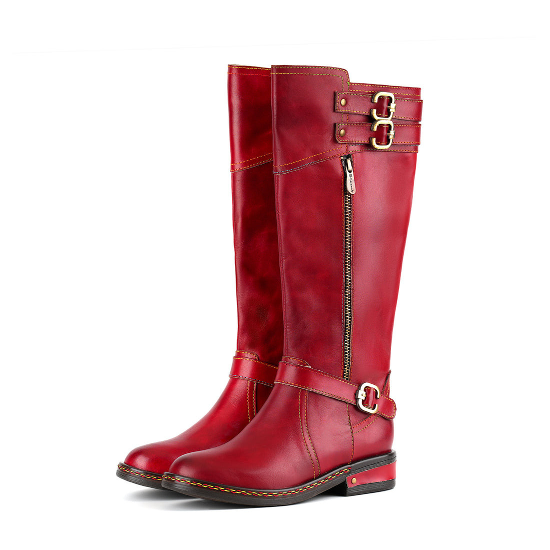 Scarlet Charm Buckle Boots(Pre-order)