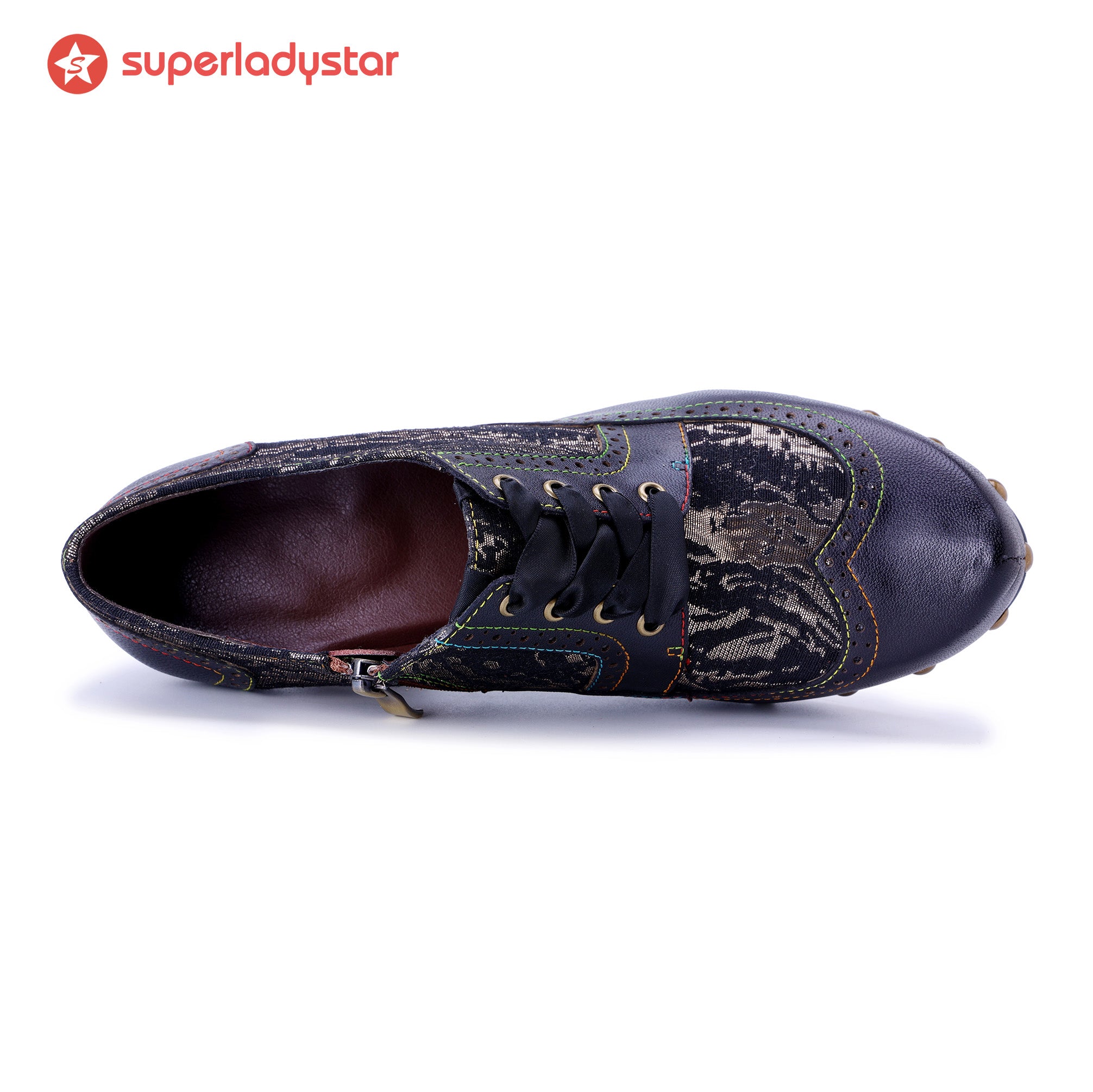 Retro Handmade Leather Exquisite Pumps