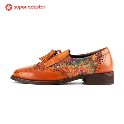 Sunset Flora Nappel Flat Shoes