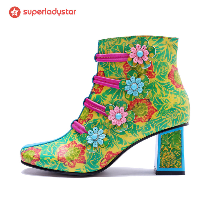 Bloom Fantasy Ankle Boots