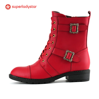 Botines planos con cordones florales Grace de Timeless