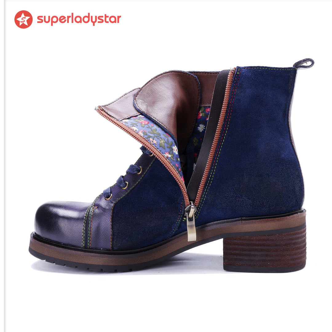 Midnight Charm Lace-Up Ankle Boots