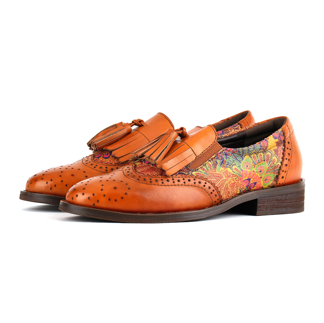 Sunset Flora Tassel Flat Shoes(Pre-order)