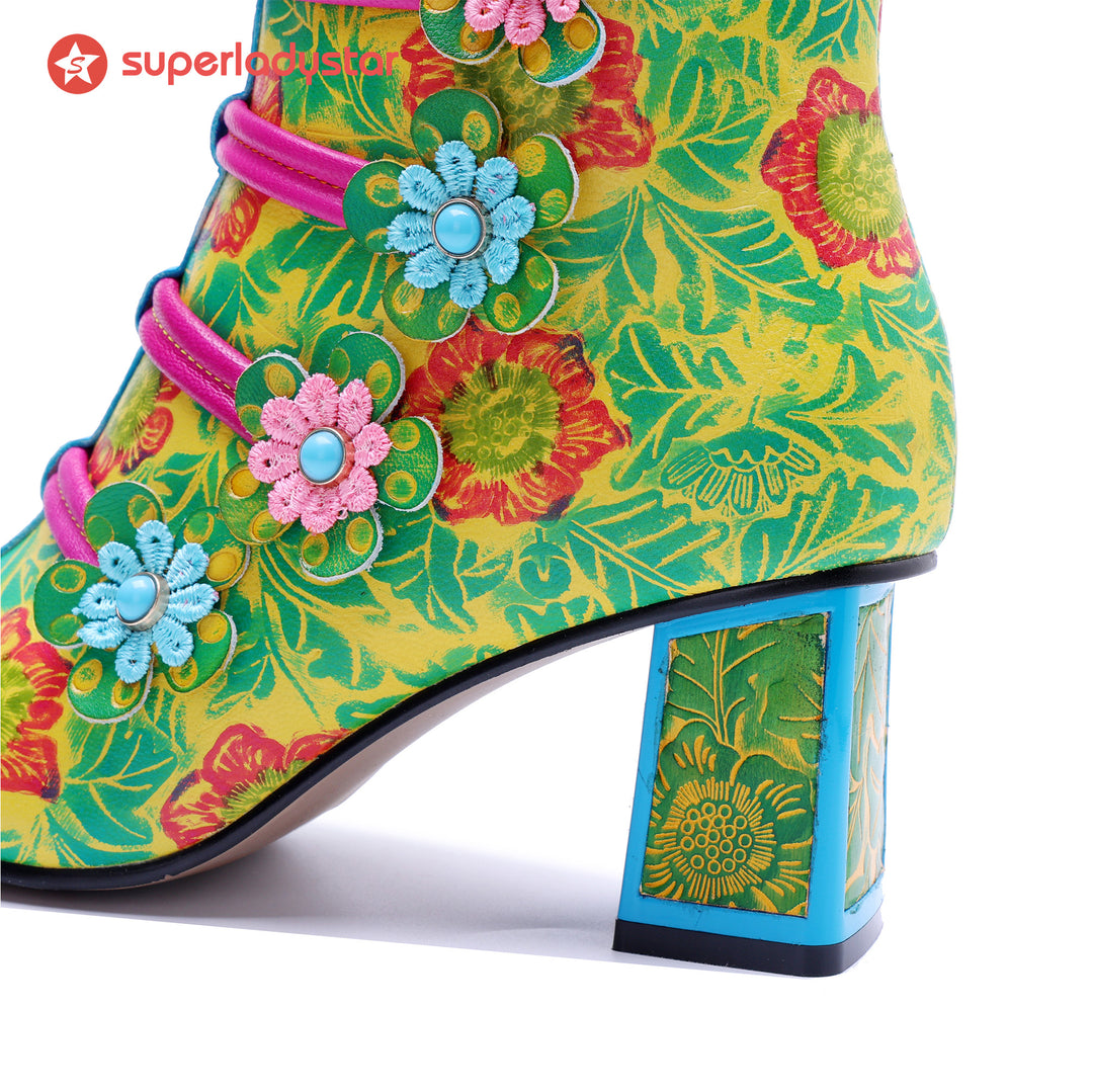 Bloom Fantasy Ankle Boots