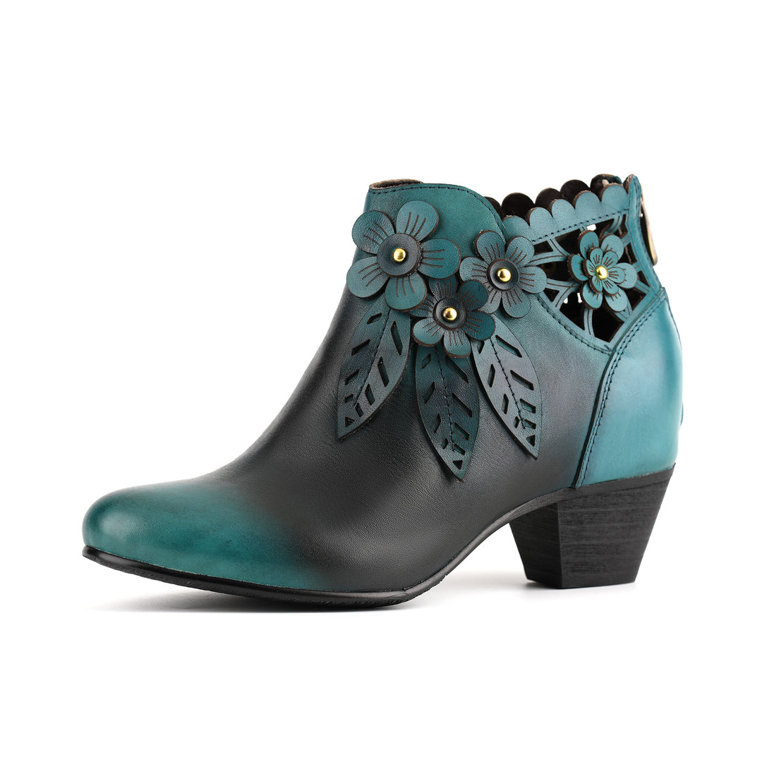 Botines florales Blooming Elegance