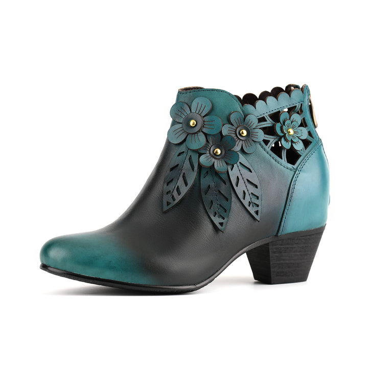 Botines florales Blooming Elegance