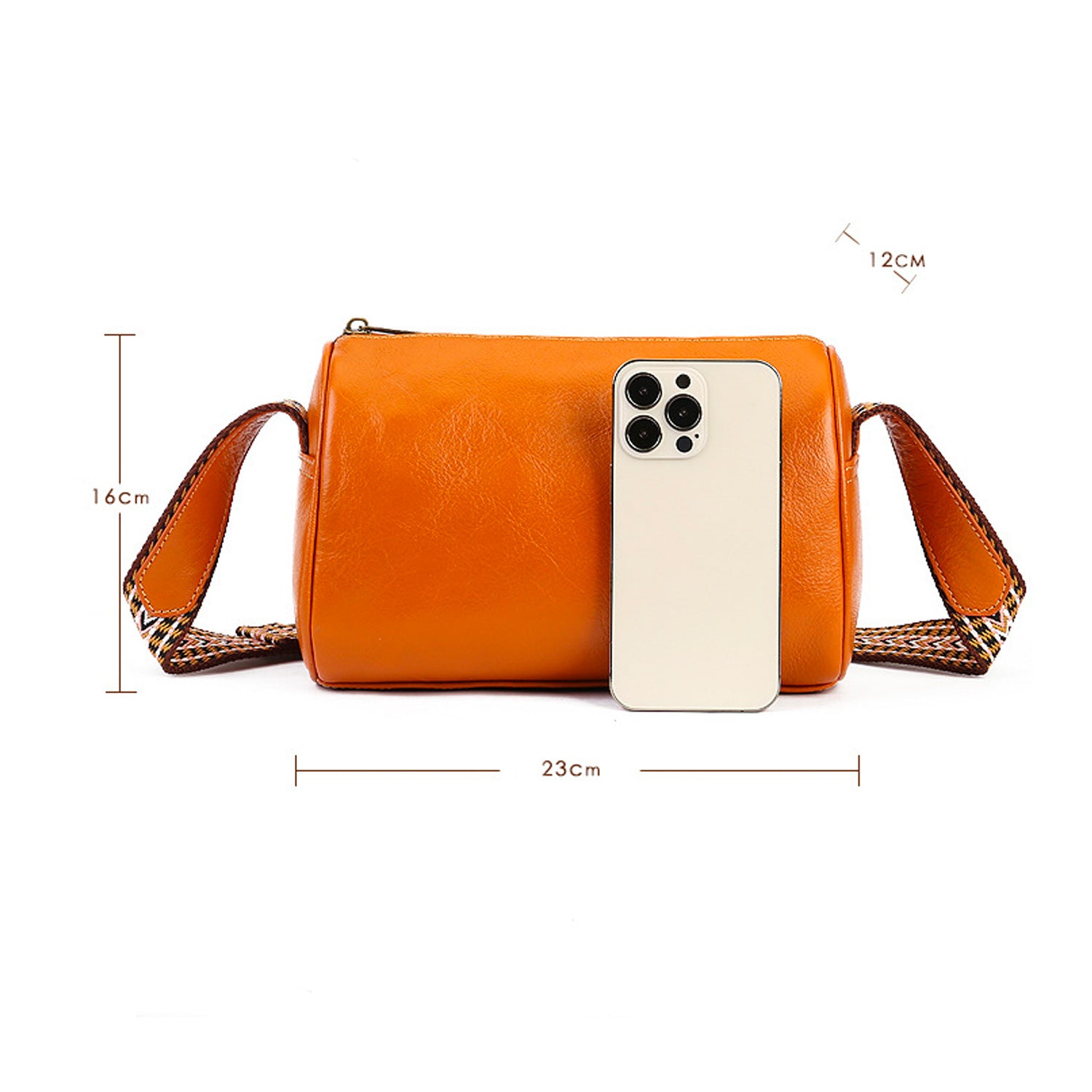 Literary High-grade Leather Fashion Vintage Shoulder Bag