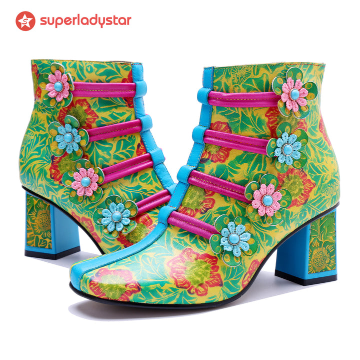 Bloom Fantasy Ankle Boots