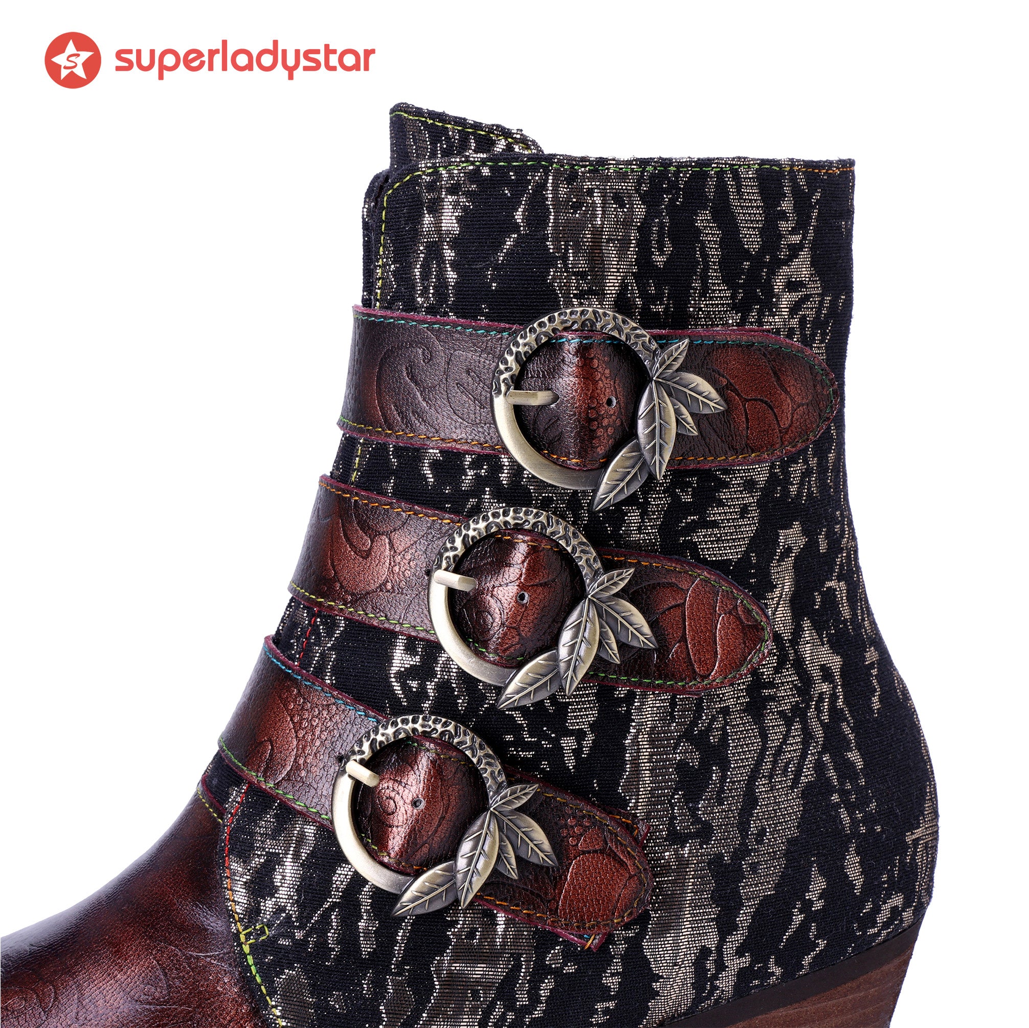 Three-Strap Rebel Ankle Boots