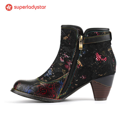 Grace Midnight Lace Ankle Boots(Pre-order)