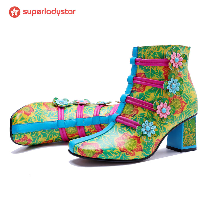 Bloom Fantasy Ankle Boots