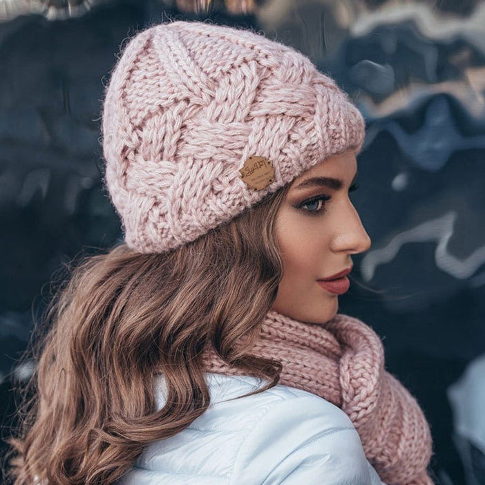 Cappello autunno/inverno vintage a pattern con diamante