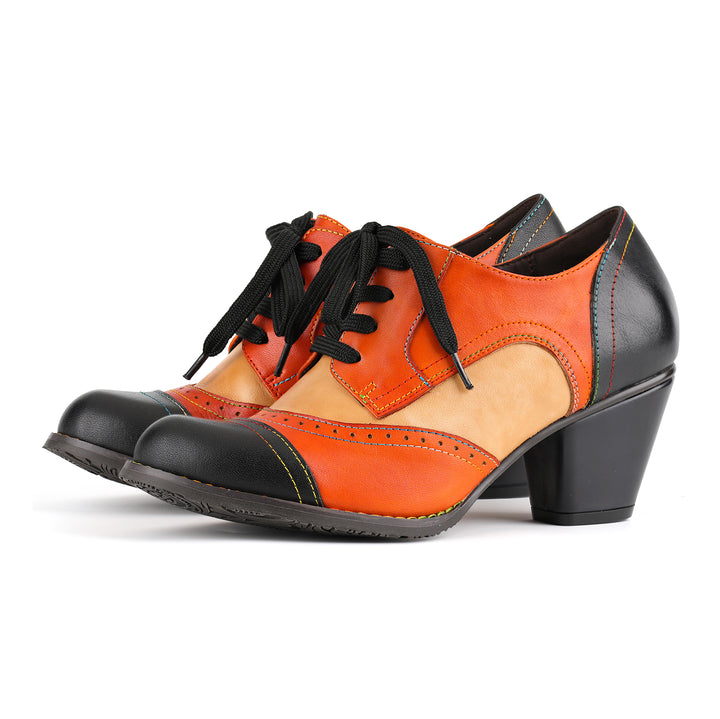 Vintage Amber Tango Pumps