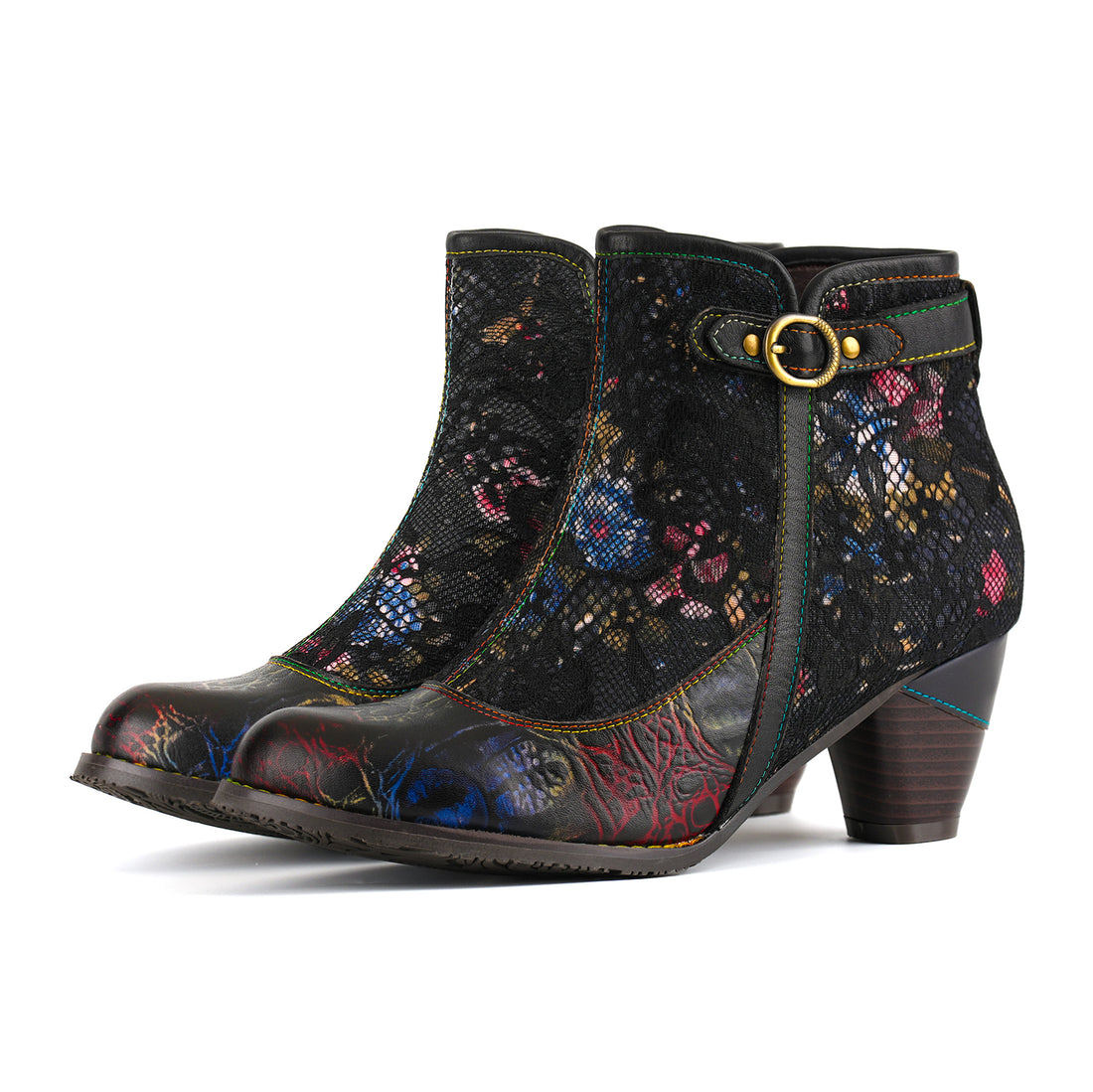 Grace Midnight Lace Ankle Boots(Pre-order)