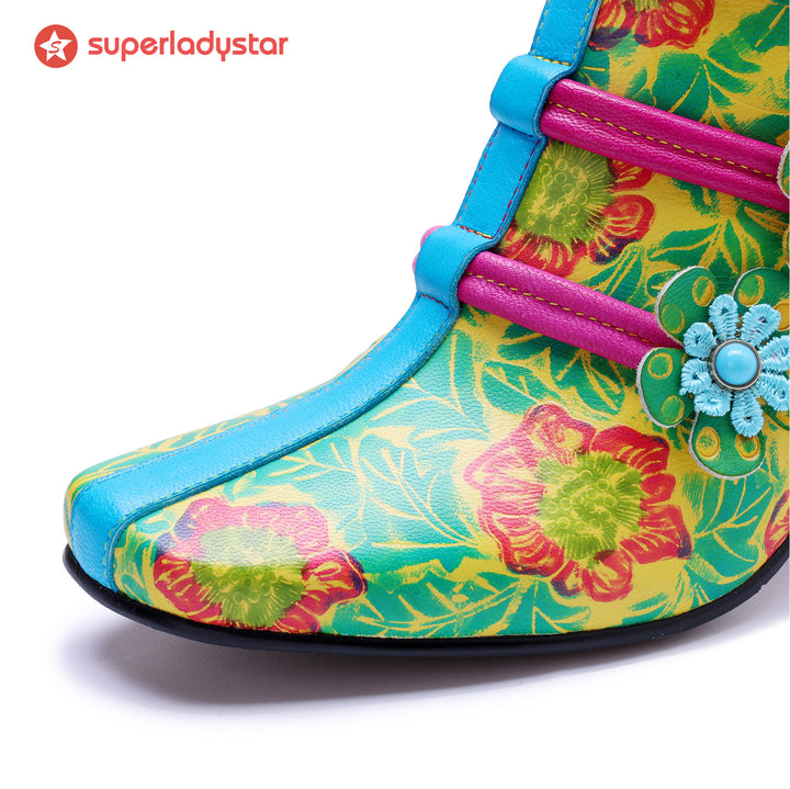 Bloom Fantasy Ankle Boots