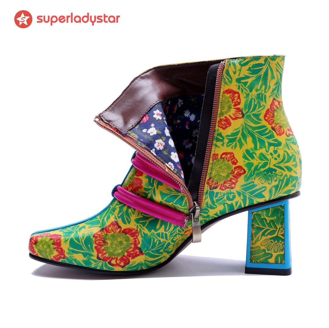 Bloom Fantasy Ankle Boots