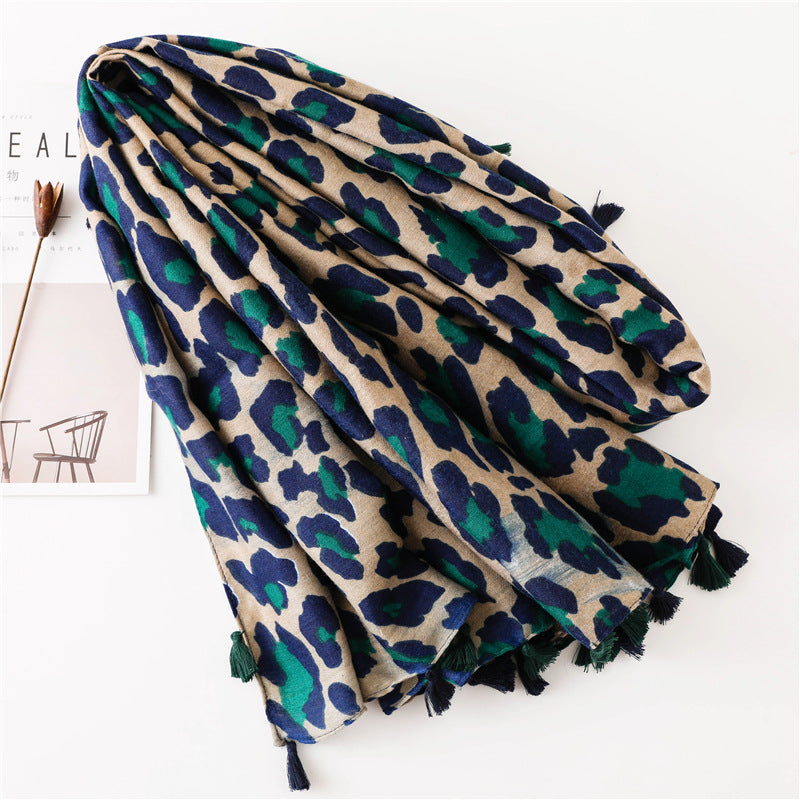 Classic Fashion Leopard Print Long Scarf