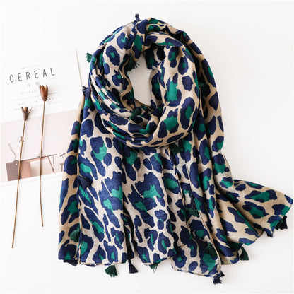 Classic Fashion Leopard Print Long Scarf