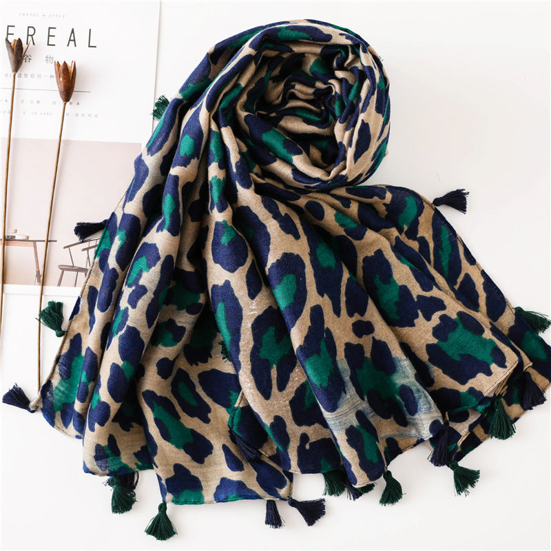 Classic Fashion Leopard Print Long Scarf