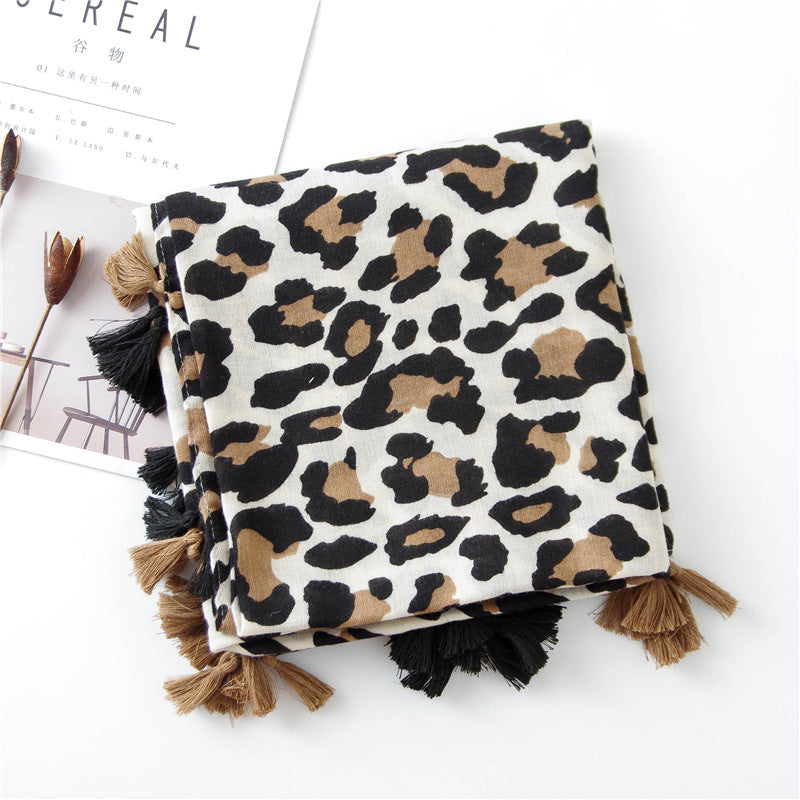 Classic Fashion Leopard Print Long Scarf